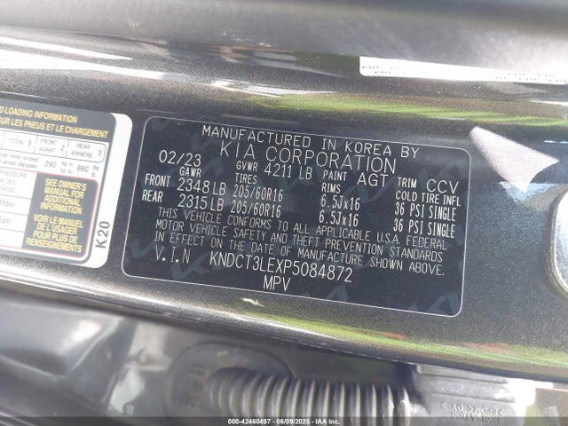 KIA gdi kappa pe 2023 KNDCT3LEXP5084872 Image 9