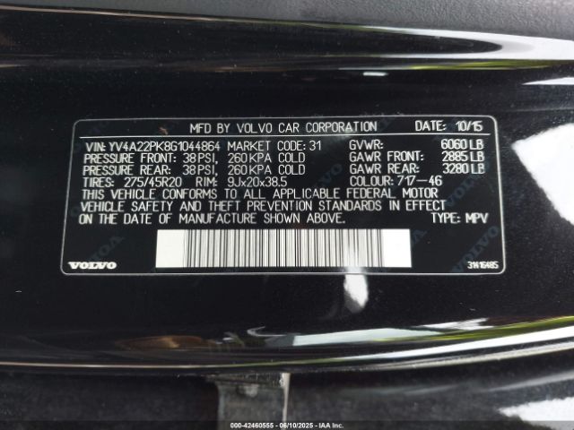2016 VOLVO XC90 YV4A22PK8G1044864 Photo 8
