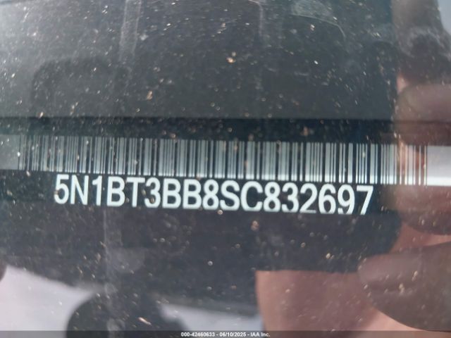 5N1BT3BB8SC832697 Nissan Rogue Sv Intelligent Awd