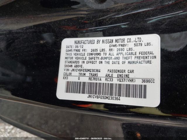 2013 INFINITI G37 JN1CV6FE5DM230364 Photo 8