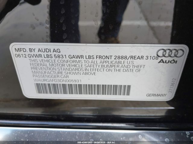 2013 AUDI A8 L WAURGAFD3DN005931 Photo 8