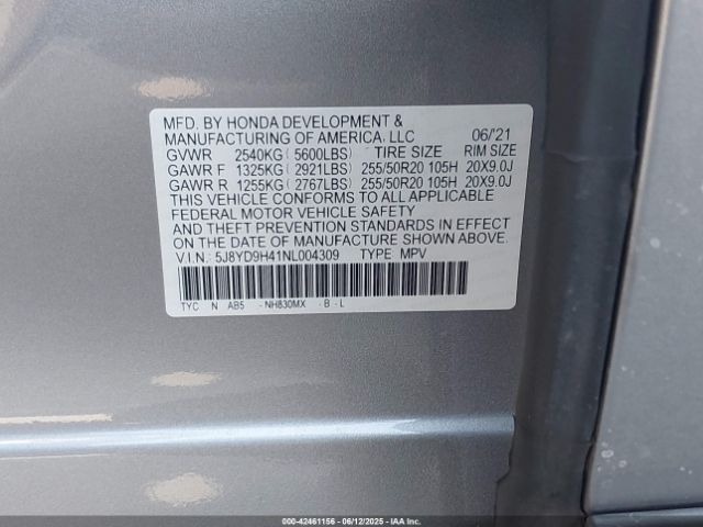 2022 ACURA MDX 5J8YD9H41NL004309 Photo 8