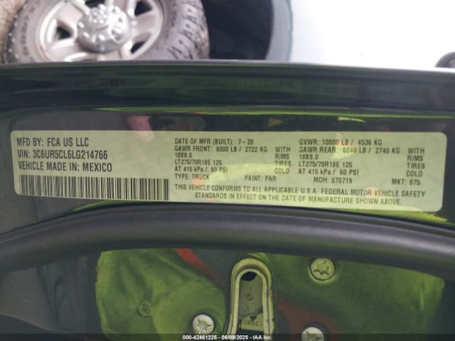 2020 RAM 2500 3C6UR5CL6LG214766 Photo 8