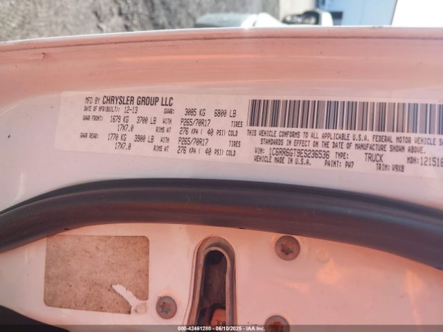1C6RR6GT9ES236536 RAM 1500 Slt