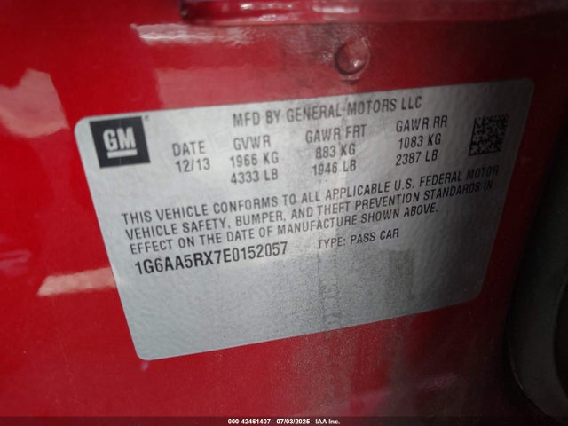 2014 CADILLAC ATS 1G6AA5RX7E0152057 Photo 8