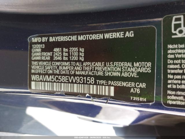 WBAVM5C58EVV93158 BMW X1 Xdrive35i