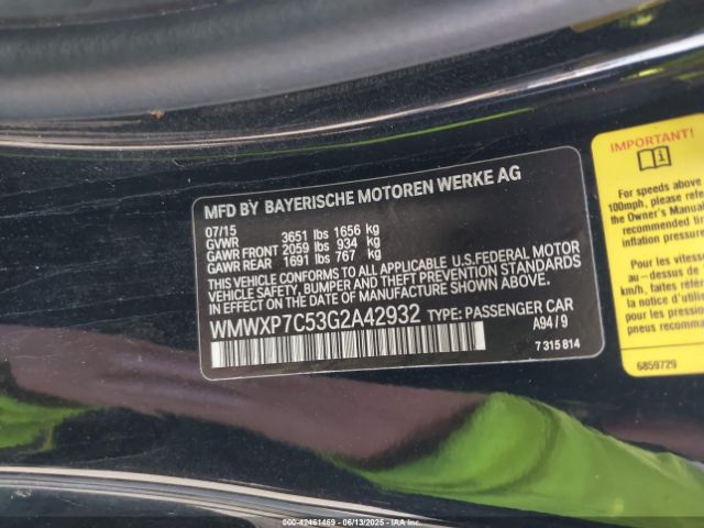 2016 MINI HARDTOP WMWXP7C53G2A42932 Photo 8
