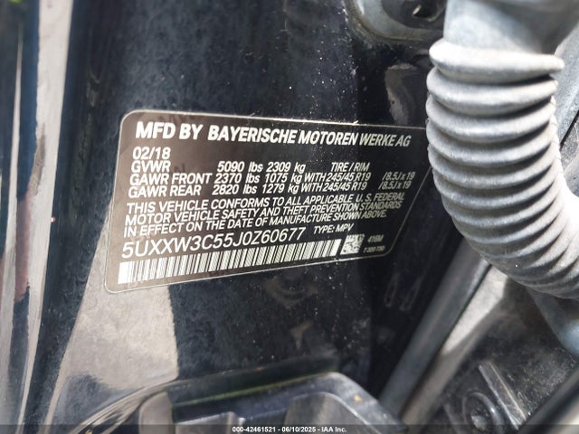 2018 BMW X4 5UXXW3C55J0Z60677 Photo 8