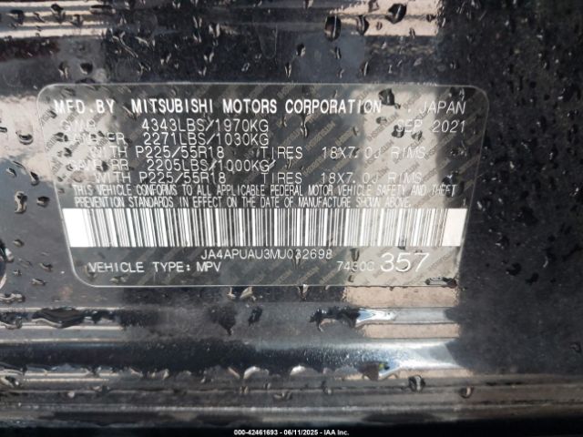 2021 MITSUBISHI OUTLANDER SPORT JA4APUAU3MU032698 Photo 8