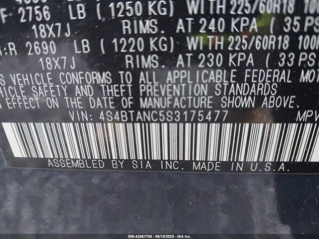 2025 SUBARU OUTBACK 4S4BTANC5S3175477 Photo 8