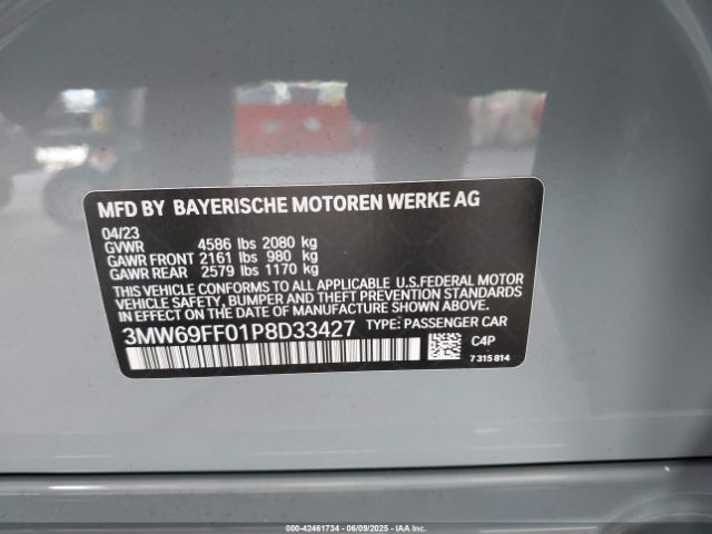 2023 BMW 330I 3MW69FF01P8D33427 Photo 8