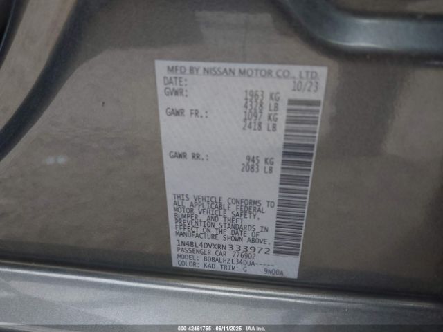 2024 NISSAN ALTIMA 1N4BL4DVXRN333972 Photo 8