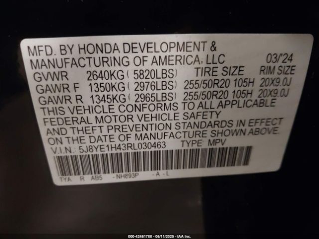 2024 ACURA MDX 5J8YE1H43RL030463 Photo 8