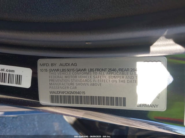2016 AUDI A6 WAUDFAFC6GN094015 Photo 8