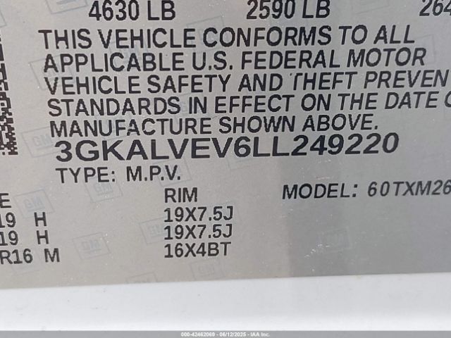 2020 GMC TERRAIN 3GKALVEV6LL249220 Photo 8