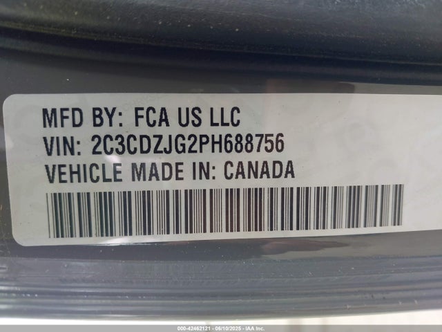 2C3CDZJG2PH688756 Dodge 2023