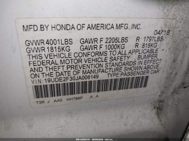 2018 ACURA ILX 19UDE2F30JA006149 Photo 8