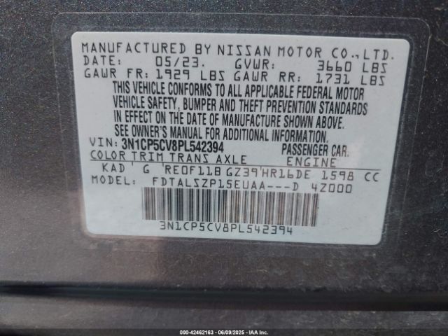 2023 NISSAN KICKS 3N1CP5CV8PL542394 Photo 8
