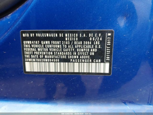 3VWEM7BU2RM094506 Volkswagen Jetta 1.5t Se