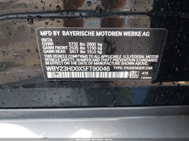 2025 BMW I4 WBY23HD0XSFT90046 Photo 8