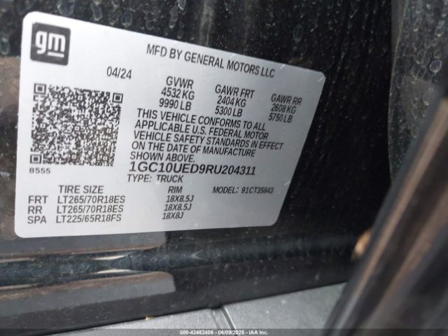 1GC10UED9RU204311 Chevrolet Silverado Ev Work Truck