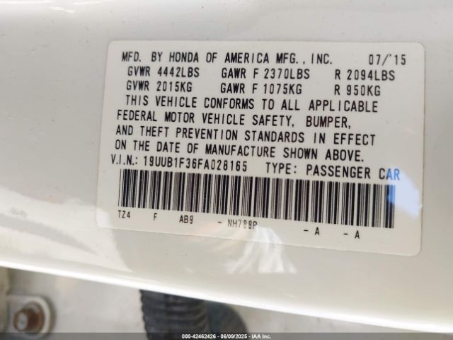 2015 ACURA TLX 19UUB1F36FA028165 Photo 8