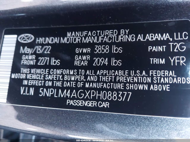 Hyundai mpi nu pe 2023 5NPLM4AGXPH088377 Image 9