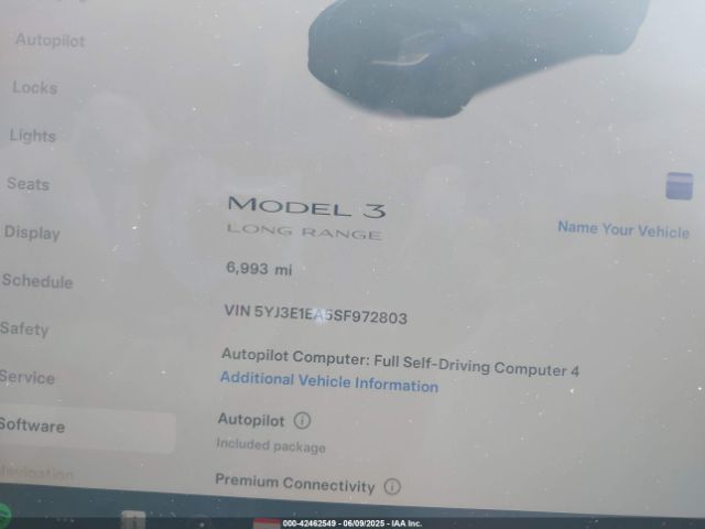 2025 TESLA MODEL 3 5YJ3E1EA5SF972803 Photo 6