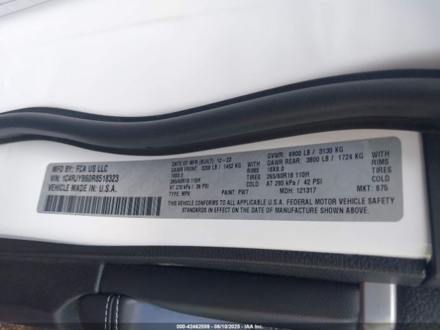 1C4RJYB60R8518323 Jeep Grand Cherokee 4xe