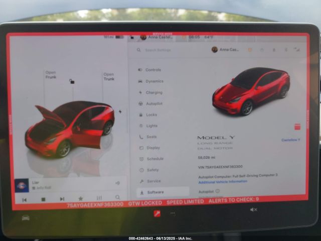 2022 TESLA MODEL Y 7SAYGAEEXNF363300 Photo 6