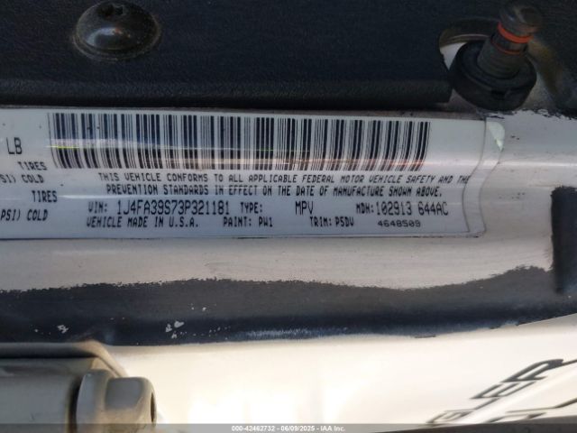 2003 JEEP WRANGLER 1J4FA39S73P321181 Photo 8