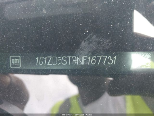 1G1ZD5ST9NF167731 Chevrolet Malibu Fwd Lt