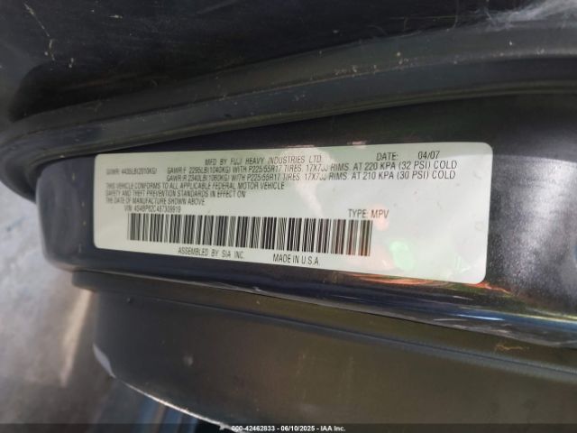 2008 SUBARU OUTBACK 4S4BP62C487309919 Photo 8