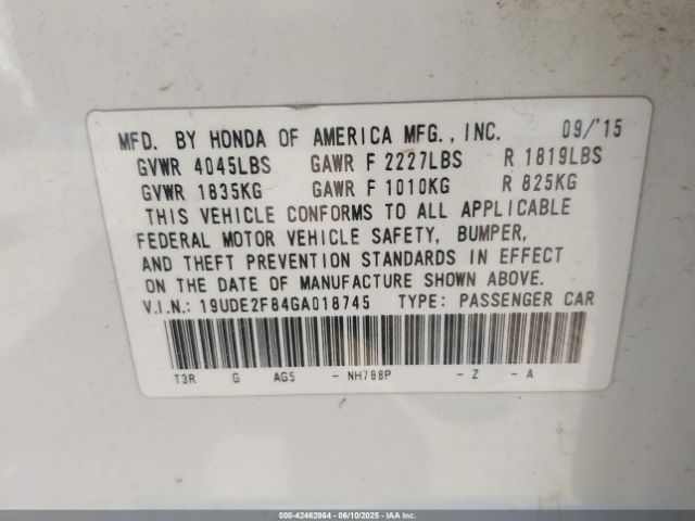 2016 ACURA ILX 19UDE2F84GA018745 Photo 8