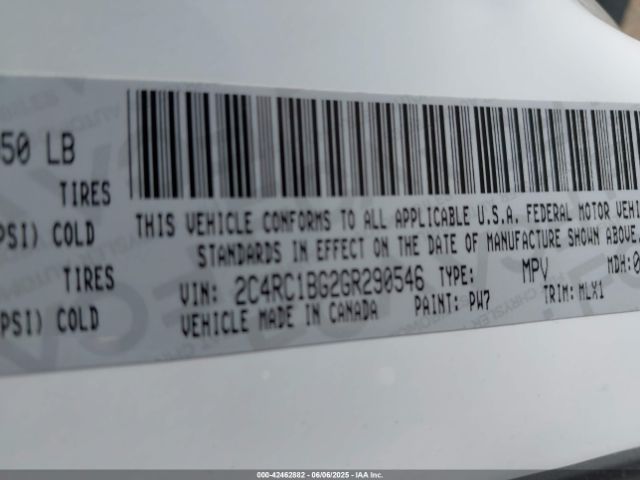 2016 CHRYSLER TOWN & COUNTRY 2C4RC1BG2GR290546 Photo 8