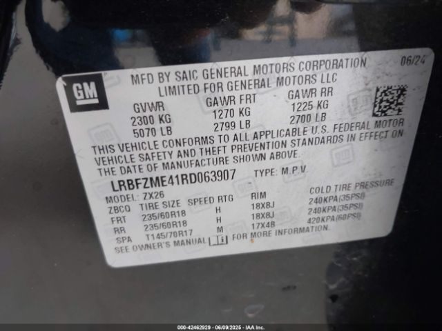 2024 BUICK ENVISION LRBFZME41RD063907 Photo 8