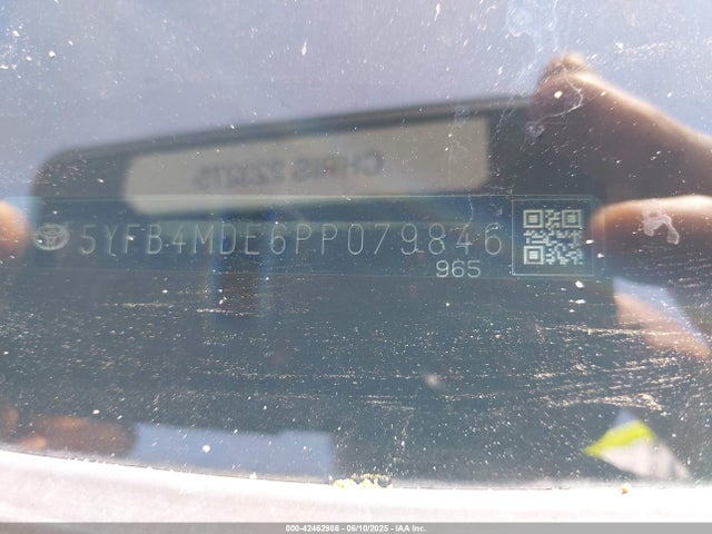 5YFB4MDE6PP079846 Toyota COROLLA LE