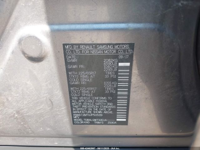 2018 NISSAN ROGUE KNMAT2MT0JP505119 Photo 8