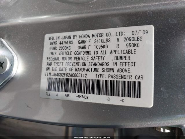 2010 ACURA TSX JH4CU2F62AC005112 Photo 8