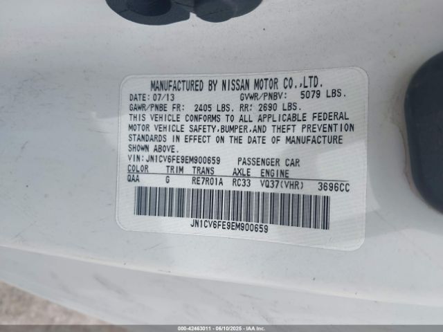 2014 INFINITI Q60 JN1CV6FE9EM900659 Photo 8