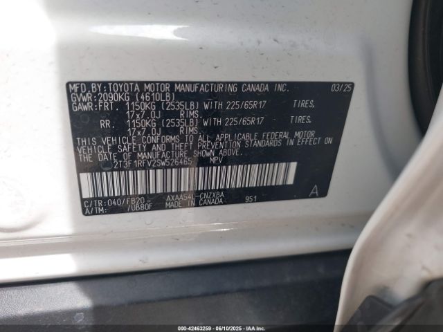 2T3F1RFV2SW526465 Toyota RAV4 LE