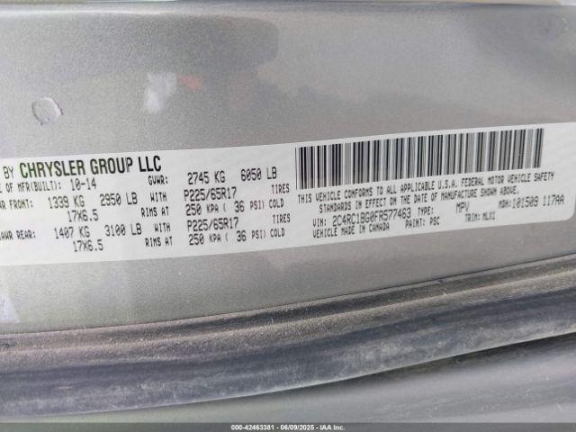 2015 CHRYSLER TOWN & COUNTRY 2C4RC1BG0FR577463 Photo 8