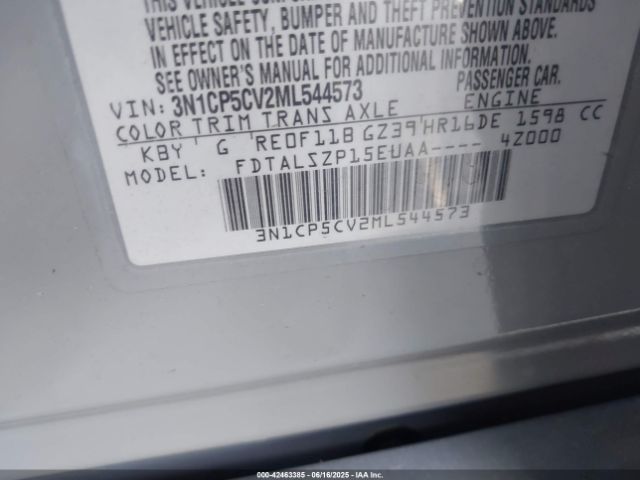 2021 NISSAN KICKS 3N1CP5CV2ML544573 Photo 8