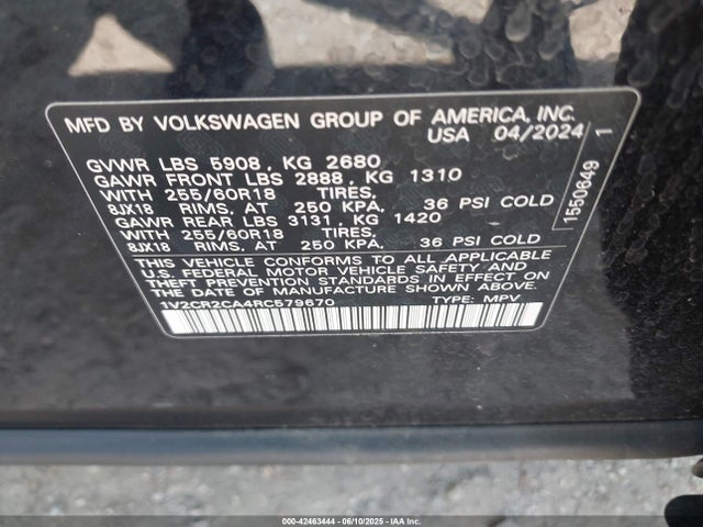 Volkswagen tsi 2024 1V2CR2CA4RC579670 Image 9