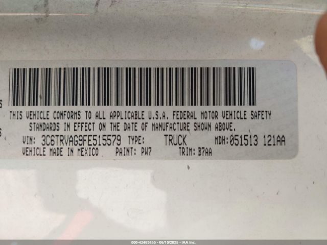 3C6TRVAG9FE515579 RAM Promaster 1500