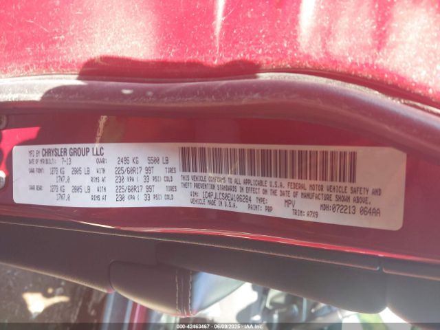 1C4PJLCS0EW106284 Jeep Cherokee Latitude