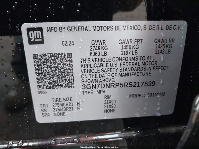 Chevrolet x0b+ec3 2024 3GN7DNRP5RS217539 Image 9