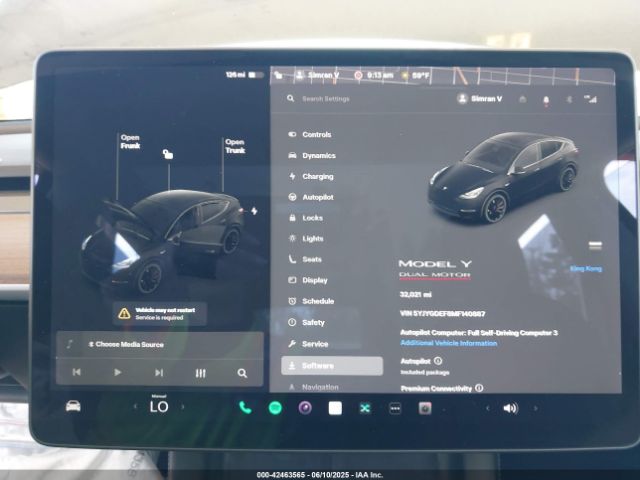 5YJYGDEF8MF140887 Tesla 2021