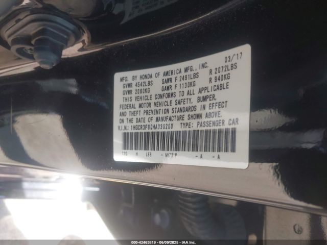 1HGCR3F90HA030200 Honda j35y1