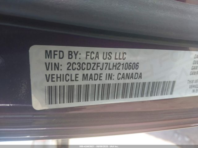 2020 DODGE CHALLENGER 2C3CDZFJ7LH210606 Photo 8
